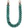 Mobigear Hard kunststof Marble Chain Universeel Verstelbaar Telefoonkoord - Aqua