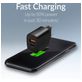Mobilize Dual USB / USB-C Oplader Power Delivery 25W - Zwart
