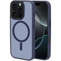 Mobiparts Hardcover iPhone 16 Pro MagSafe Hoesje Hardcase Backcover - Satin Blue