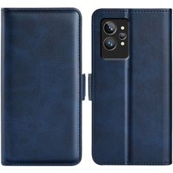 Mobigear Slim Magnet Realme GT2 Pro Hoesje Bookcase Portemonnee - Donkerblauw