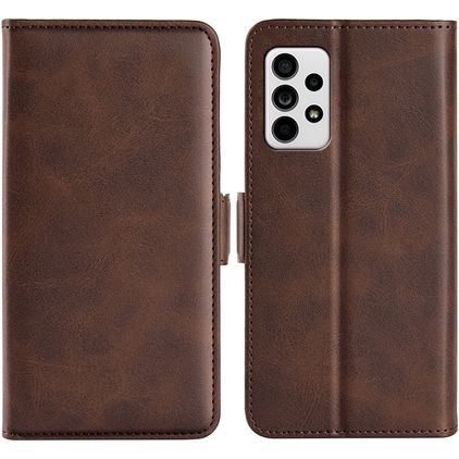 Mobigear Slim Magnet Samsung Galaxy A33 Hoesje Bookcase Portemonnee - Bruin