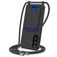 Mobigear Lanyard Card Samsung Galaxy A57 Siliconen Hoesje met koord en Pasjeshouder - Zwart