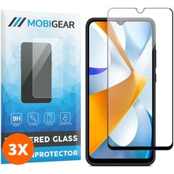Mobigear Premium POCO C40 Glazen Screenprotector - Case Friendly (3-Pack)