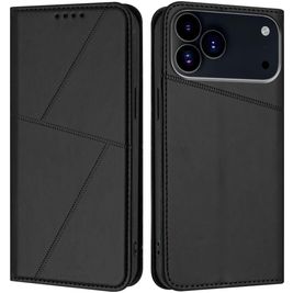 Mobigear Frosted Flip iPhone 17 Pro Hoesje Bookcase Portemonnee - Zwart