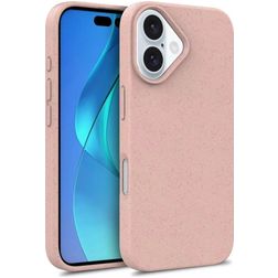 Mobigear Bio iPhone 16 Hoesje Eco Friendly Backcover - Roze