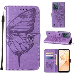Mobigear Butterfly Realme C31 Hoesje Bookcase Portemonnee - Paars