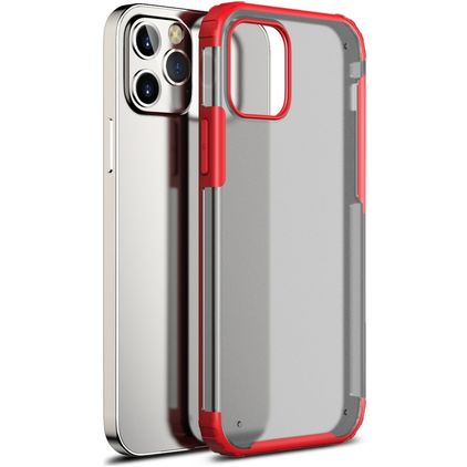 Mobigear Shockproof iPhone 12 Pro Max Hoesje Hardcase Backcover Shockproof - Rood