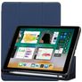 Mobigear Tri-Fold Gel iPad 6 (2018) Hoes TPU,Kunstleer Bookcase + Stylus Houder - Donkerblauw
