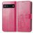 Mobigear Clover Google Pixel 6a Hoesje Bookcase Portemonnee - Magenta