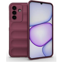 Mobigear Bumpy Samsung Galaxy A27 Hoesje Flexibel TPU Backcover - Wine Red