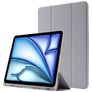 Mobigear Tri-Fold Gel iPad Air 11 Inch (2026) Hoes TPU,Kunstleer Bookcase + Stylus Houder - Grijs