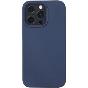 Mobigear Rubber Touch iPhone 14 Siliconen Hoesje Backcover - Marineblauw