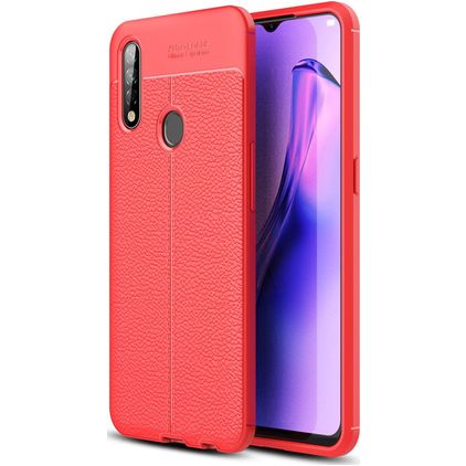 Mobigear Luxury OPPO A31 Hoesje Flexibel TPU Backcover - Rood