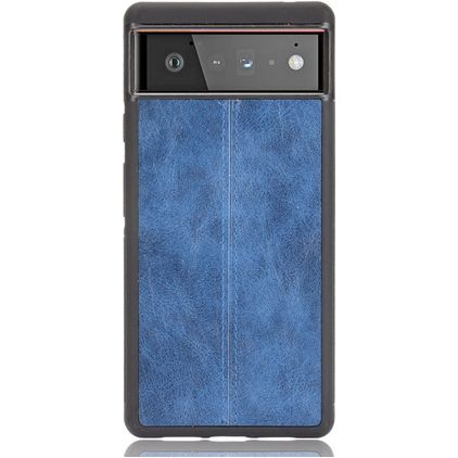 Mobigear Stitch Google Pixel 6 Pro Hoesje Backcover - Blauw