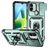 Mobigear Armor Ring Cam Slide Xiaomi Redmi A1 4G Hoesje Hardcase Backcover Shockproof met Ringhouder en Camera Slider - Groen