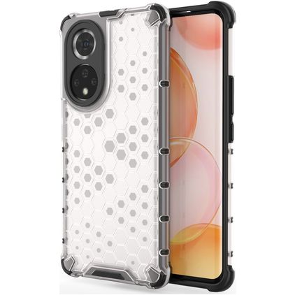 Mobigear Honeycomb HONOR 50 Hoesje Hardcase Backcover Shockproof - Wit