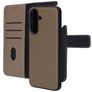 Mobiparts Samsung Galaxy A37 Hoesje Echt Leer Uitneembare 2in1 Bookcase Portemonnee - Taupe