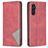 Mobigear Rhombus Slim Samsung Galaxy S25 FE Hoesje Bookcase - Rood