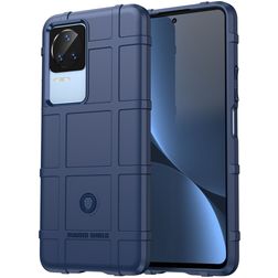 Mobigear Rugged Shield POCO F4 Hoesje Flexibel TPU Backcover Shockproof - Blauw
