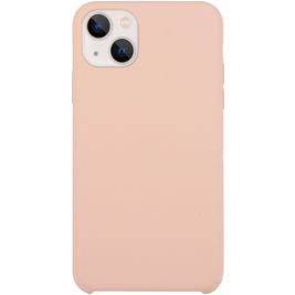 Mobigear Rubber Touch iPhone 15 Plus Siliconen Hoesje Backcover - Pastelroze