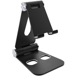 Mobiparts Metal Telefoon Standaard - M - Zwart