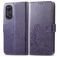 Mobigear Clover OPPO Reno 8T 4G Hoesje Bookcase Portemonnee - Paars