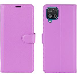 Mobigear Classic Samsung Galaxy A12 Hoesje Bookcase Portemonnee - Paars