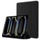 Mobigear Tri-Fold Gel iPad Pro 13 Inch (2024) Hoes TPU,Kunstleer Bookcase + Stylus Houder - Zwart