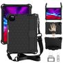 Mobigear Ruggedized iPad 11 (2025) Hoes EVA Schuim Backcover + Stylus Houder + Schouderband + Standaard - Zwart