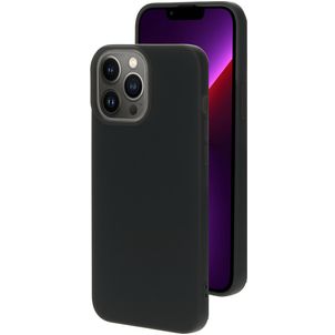 Mobiparts iPhone 13 Pro Max Siliconen Hoesje Backcover - Zwart