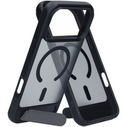 Mobiparts Hardcover iPhone 18 Pro Max MagSafe Hoesje Hardcase Backcover met Standaard - Satin Black