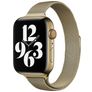 Mobigear Slim Loop Milanese Apple Watch Bandje Magneetsluiting - 49/46/45/44 mm - Bronsgoud