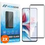 Mobigear Premium OPPO Reno 11F Glazen Screenprotector - Case Friendly - Zwart (2-Pack)