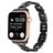 Mobigear Paris Stalen Apple Watch Bandje Vouwsluiting - 49/46/45/44 mm - Zwart