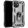 Mobigear Armor Ring iPhone 12 Pro Hoesje Hardcase Backcover Shockproof met Ringhouder - Zilver