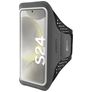 Mobiparts Comfort Fit Telefoonhouder Hardlopen Samsung Galaxy S24 Sport Hoesje Neopreen Sportarmband - Zwart
