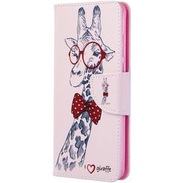 Mobigear Design Huawei P40 Hoesje Bookcase Portemonnee - Giraffe