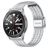 Mobigear Seven Bead Stalen Smartwatch Bandje Klemsluiting - 20 mm - Zilver