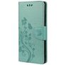 Mobigear Flowers Xiaomi Redmi Note 10 5G Hoesje Bookcase Portemonnee - Groen
