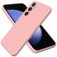 Mobigear Rubber Touch Samsung Galaxy S24 FE Siliconen Hoesje Backcover - Roze