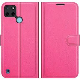 Mobigear Classic Realme C21Y Hoesje Bookcase Portemonnee - Magenta