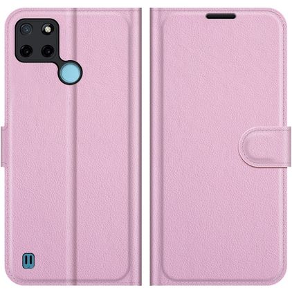 Mobigear Classic Realme C21Y Hoesje Bookcase Portemonnee - Roze