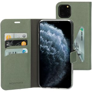 Mobiparts Classic Wallet iPhone 11 Pro Max Hoesje Bookcase Portemonnee - Stone Green