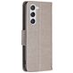 Mobigear Butterfly Samsung Galaxy S24 Hoesje Bookcase Portemonnee - Grijs