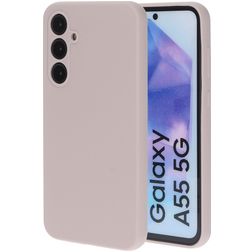 Mobiparts Samsung Galaxy A55 Siliconen Hoesje Backcover - Soft Salmon