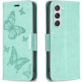 Mobigear Butterfly Samsung Galaxy S24 Hoesje Bookcase Portemonnee - Groen