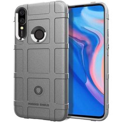 Mobigear Rugged Shield Huawei P Smart Z Hoesje Flexibel TPU Backcover Shockproof - Grijs