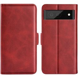 Mobigear Slim Magnet Google Pixel 6a Hoesje Bookcase Portemonnee - Rood