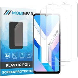 Mobigear Vivo Y76 Screenprotector Folie - Case Friendly (3-Pack)