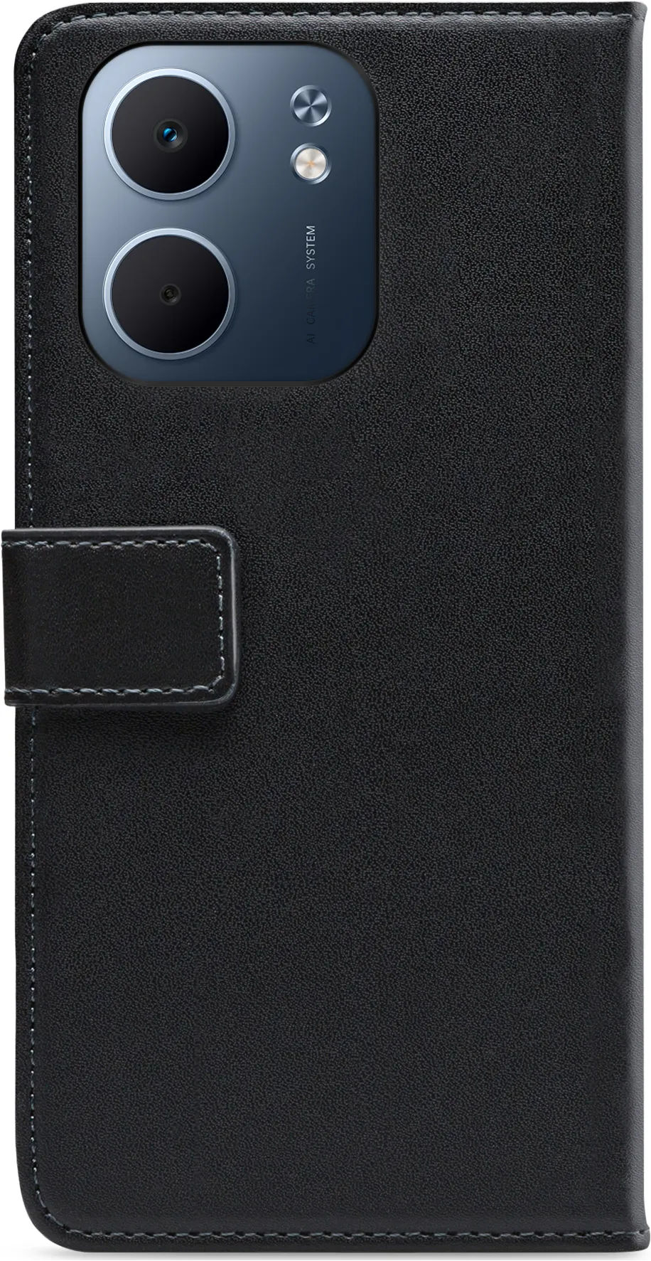 Casemania Wallet Book Case Voor Oppo A6 Pro 5G – Zwart – Portemonnee Hoesje Met 3 Pasjeshouders En Standfunctie